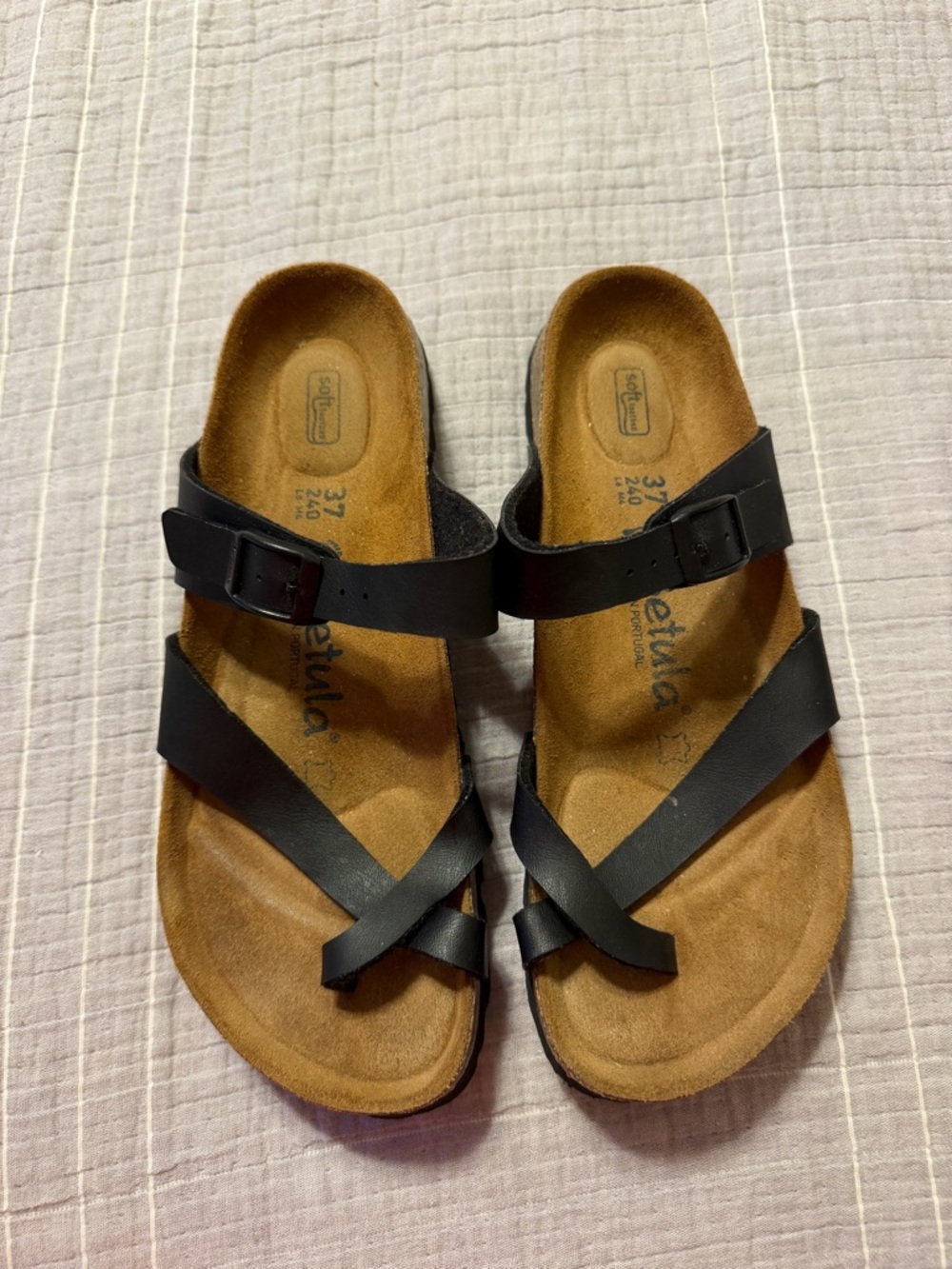 Betula by Birkenstock Mayari Soft Bed Sandals Black Women's 37